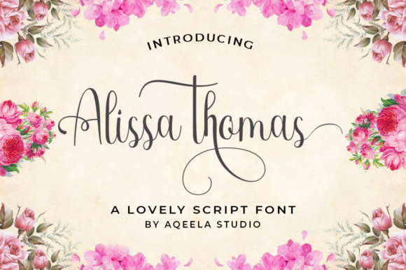 Alissa Thomas Script: A Modern Calligraphy Font for Elegant Designs