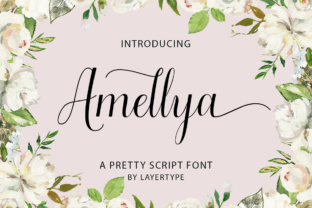 Amellya Script: A Modern Calligraphy Font for Creative Projects