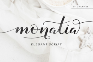 Monatia Script: A Feminine Typeface for Elegant Branding