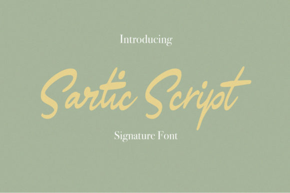Sartic Script: The Handwritten Font That Brings Authenticity to Your Brand